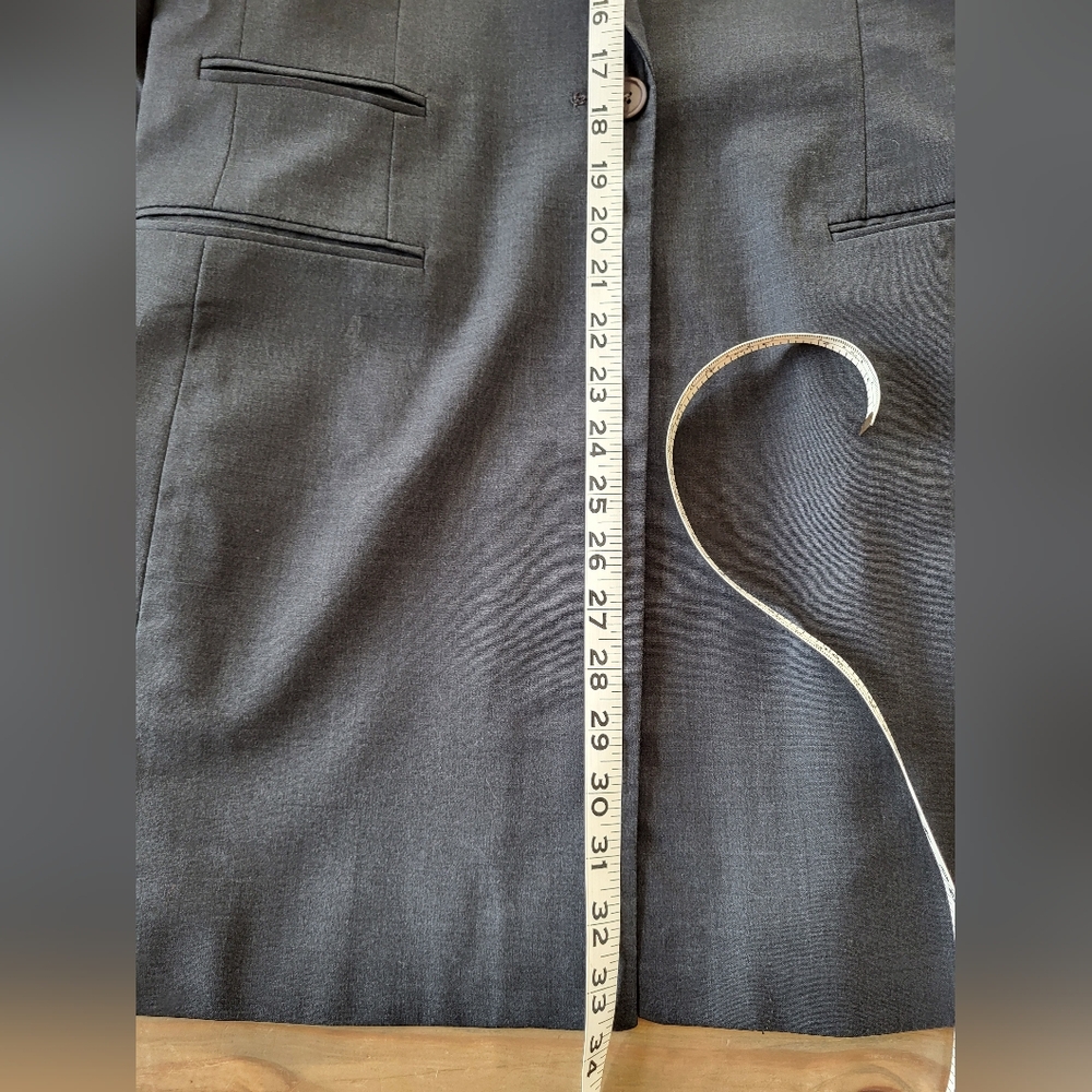 Vintage Larry Levine Classic Gray Womens Blazer Size 10 - Picture 8 of 16